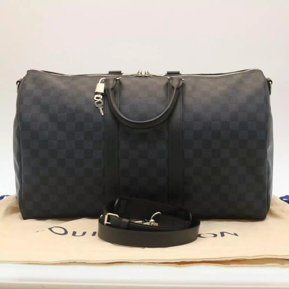 LOUIS VUITTON Damier Cobalt Keepall Bandouliere 45 Boston Bag - Picture 1 of 16